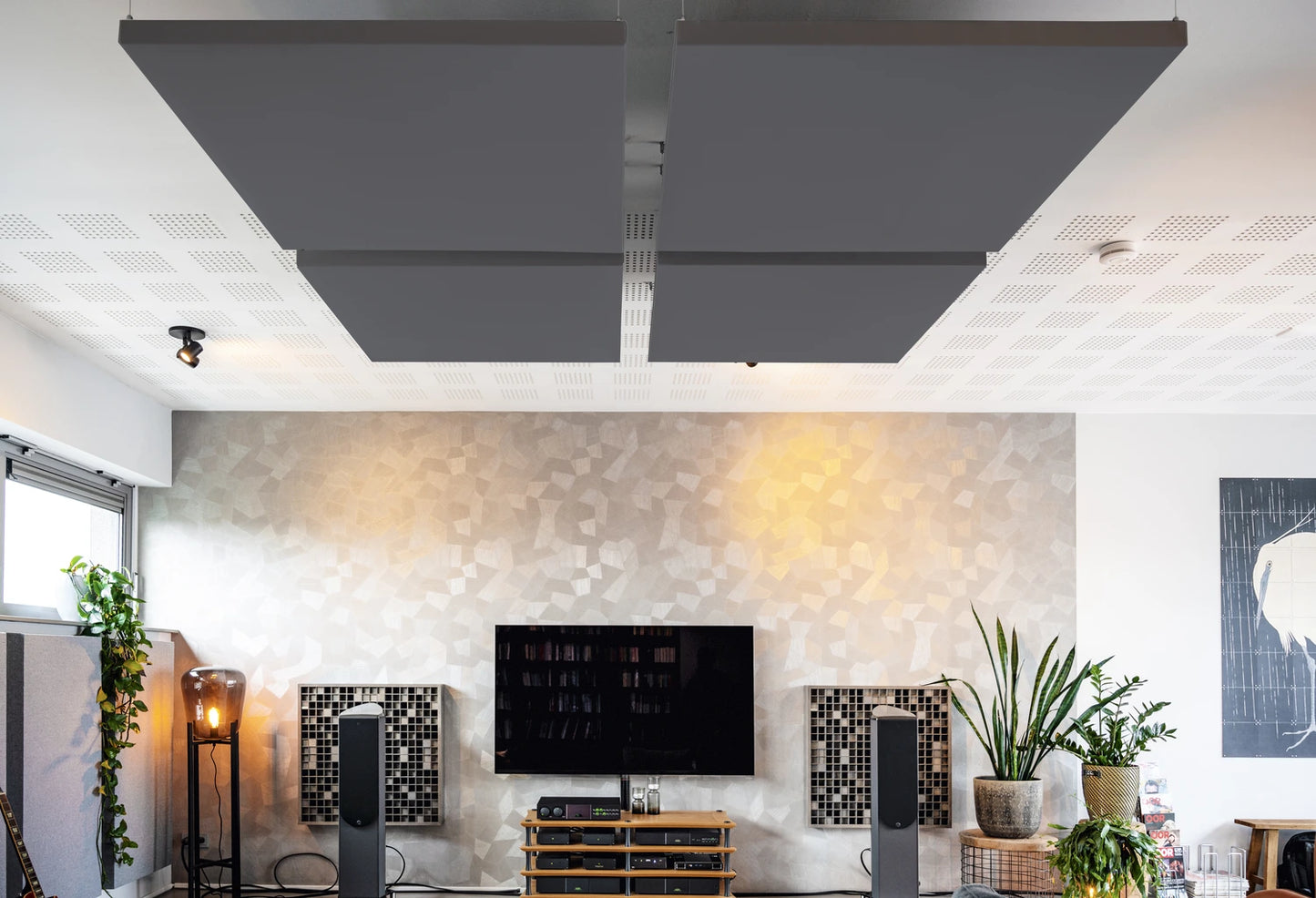 Midnight Gray Akoestisch Plafondpaneel