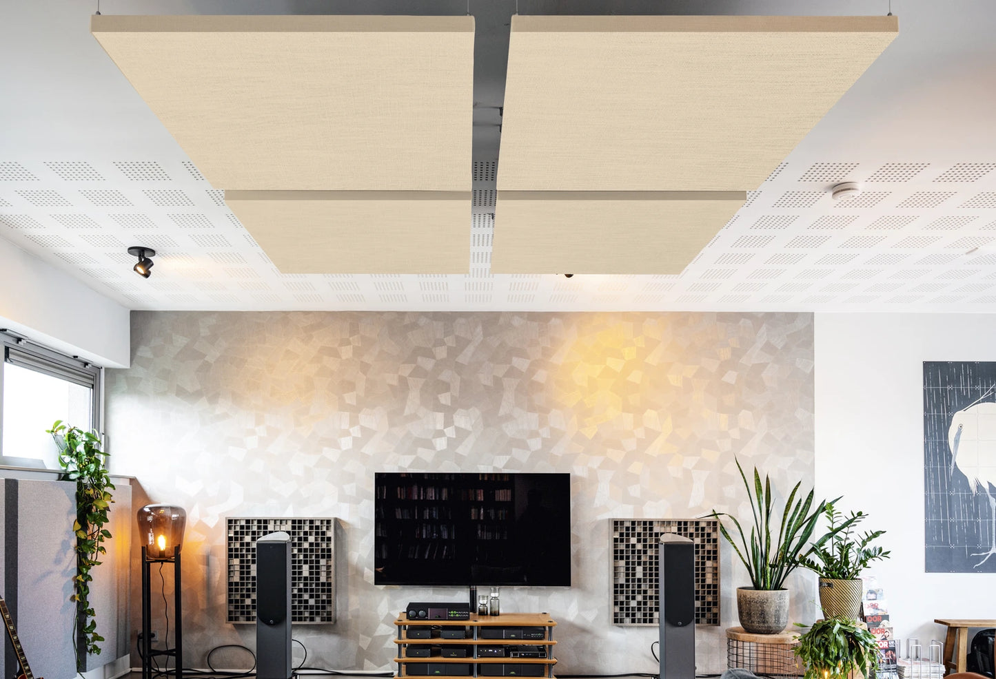 Naturel Linnen Akoestisch Plafondpaneel