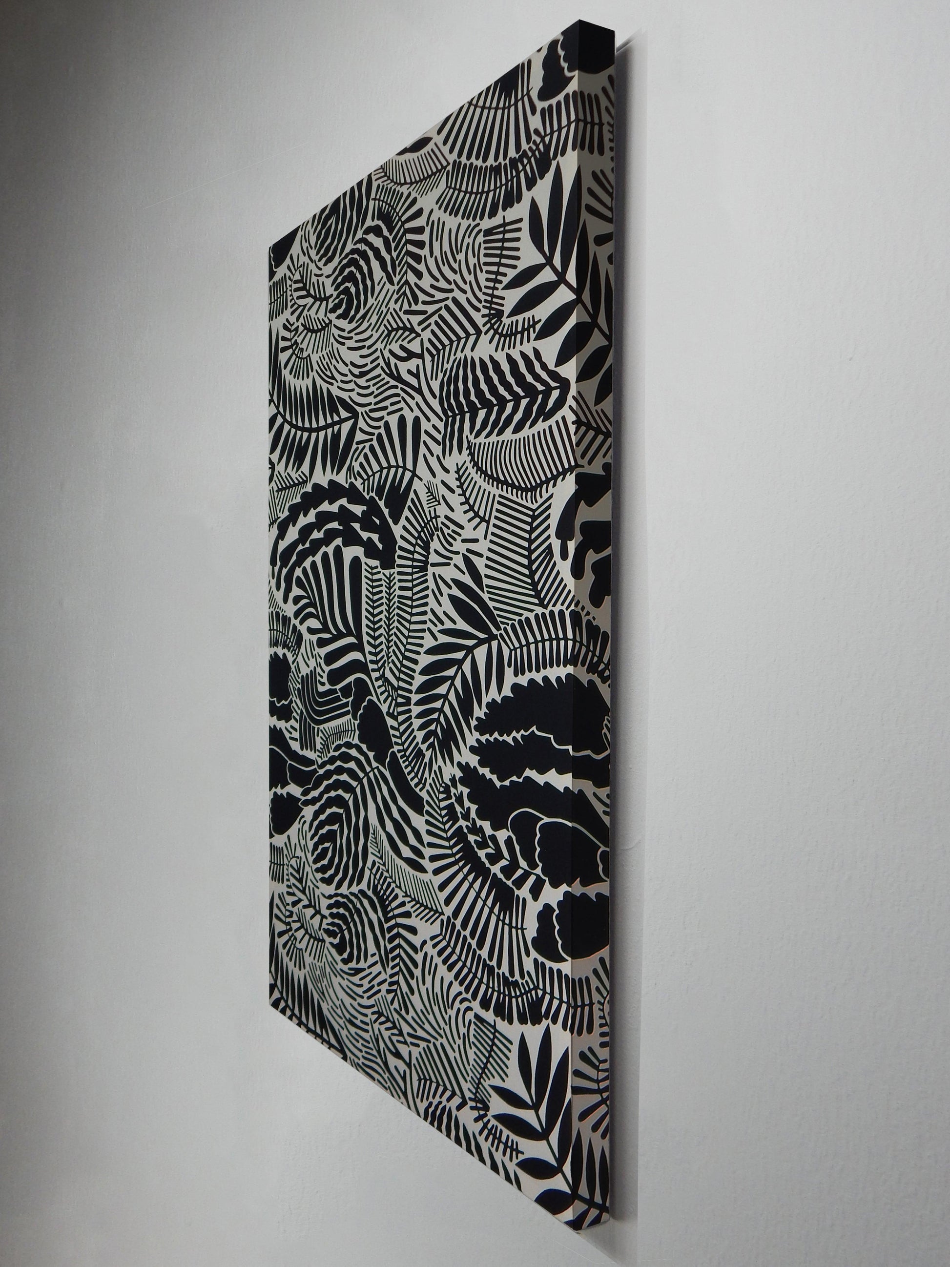 Junglemotief akoestisch wandpaneel