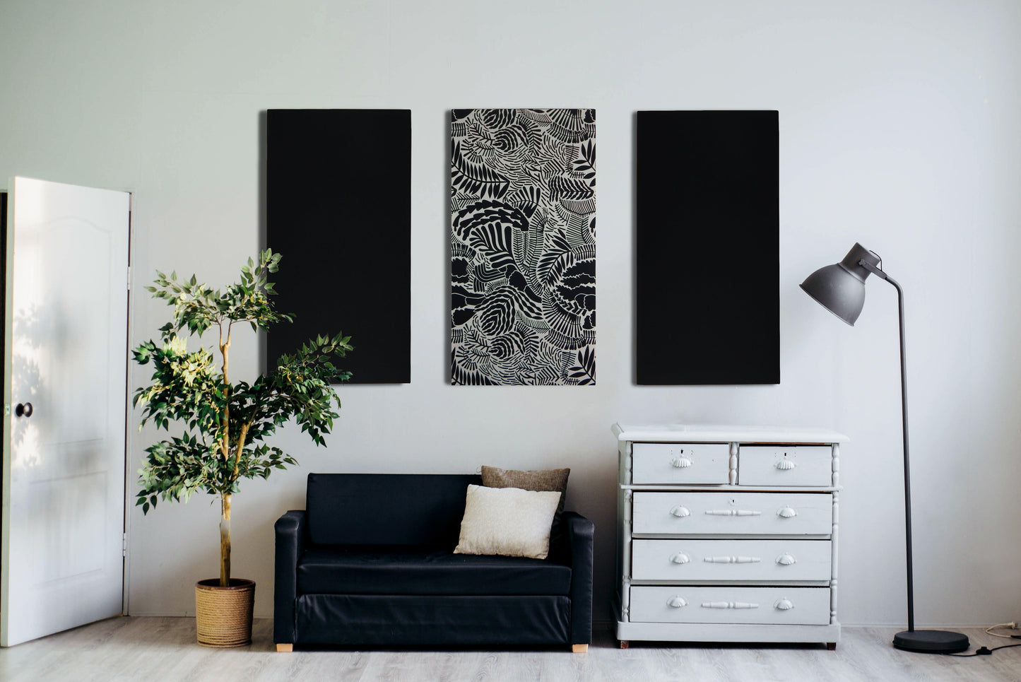 Chic interieur met akoestische panelen