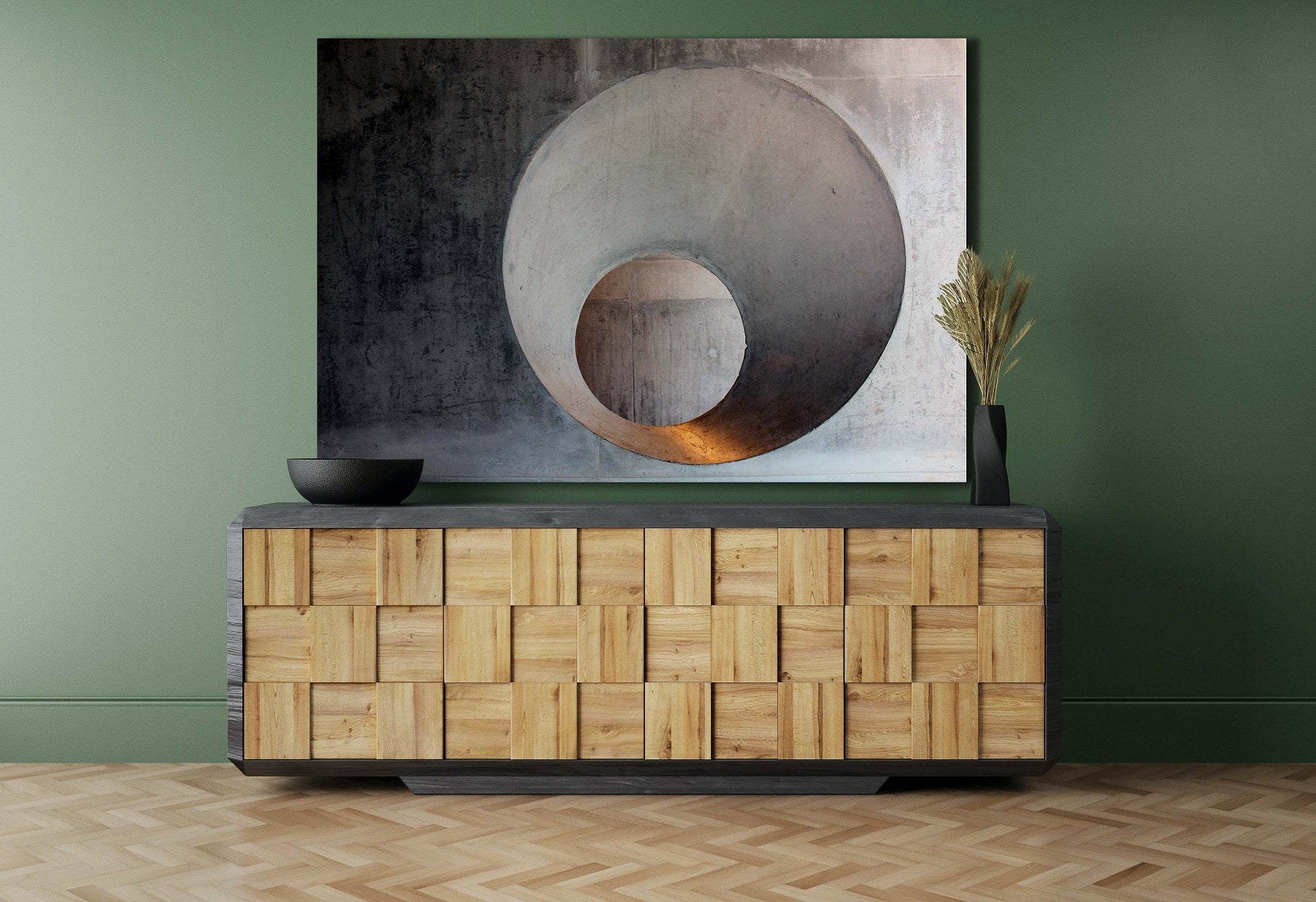 Modern design akoestisch wandpaneel in moderne kamer