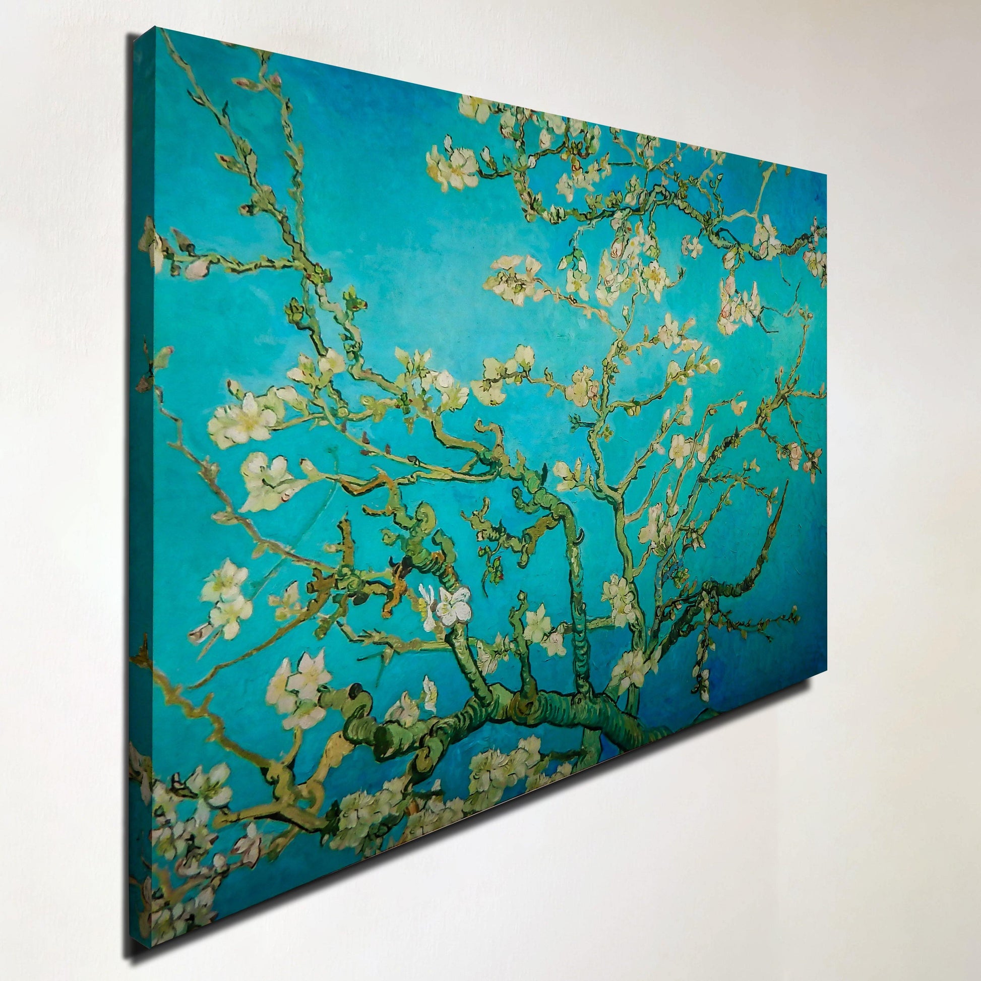 Linkerzijde Amandelbloesem van Gogh akoestisch kunstpaneel